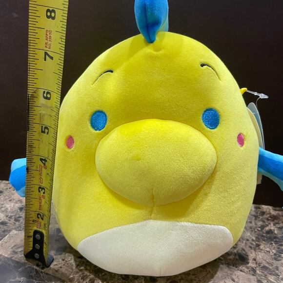 Squishmallows Disney FLOUNDER FROM THE LITTLE MERMAID COLLECTIBLE FISHY KAWAII - Picture 7 of 11